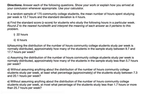 Solved Directions: Answer each of the following 